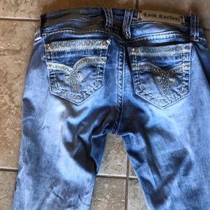 Rock Revival Ankle Skinny Jeans - Light wash